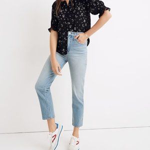 Madewell Tall Classic Straight Jeans in Meadowland Wash